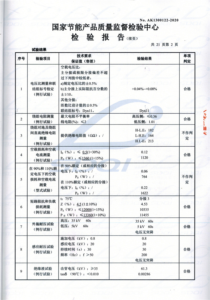 高低压试验报告-S11-1250王益王益王益油浸式变压器-2.jpg